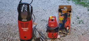 Two Electric Pressure Washers