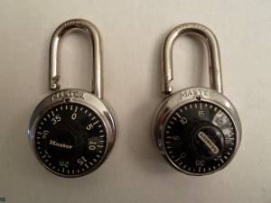 2 Qty Master Combination Locks