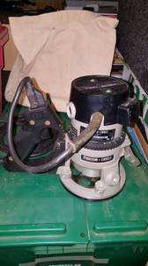 Porter Cable Router Model 6912 - W/ 6911 Handle Base Pull Trigger LL-E (cordova)