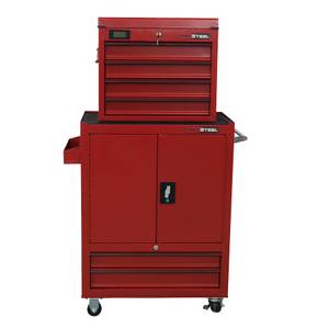 Tool Chest w/ Cabinet 6-Drawer Steel -ProSteel (Red) (Bensalem)