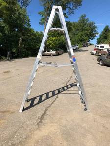 Werner 8 ft. Aluminum Platform Step Ladder (Warwick)