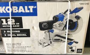 Kobalt 12-in 15-Amp Dual Bevel Sliding Laser Compound Miter Saw (Gulfport)