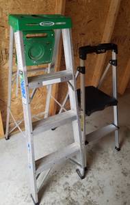2-Step Gorillla and 4'ft Werner Type II Ladder Set (Norton Shores)