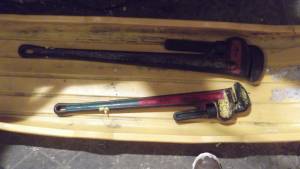 two pipe wrench 48inch &36inchs (esko mn)