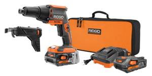 RIDGID 18v Cordless Brushless Drywall Screwdriver Kit (Grand Haven)