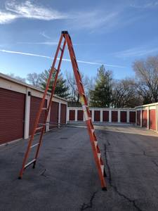 Fiberglass Step Ladder, 12 foot (Lawrence, Kansas)