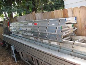 20 FT ALUMINUM EXTENSION LADDERS - LIKE NEW $ 75-90 EACH (E. Indy)