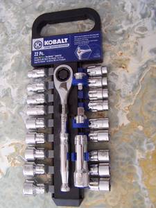 New- Kobalt 22 pc. 3/8