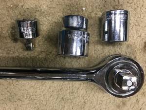 Crescent Sockets and Ratchet Wrench