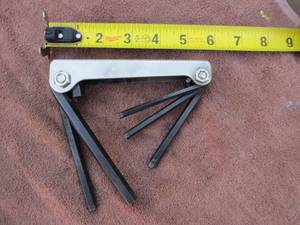Allen wrench / hex key fold-up set - USA Eklind (Gilbert)