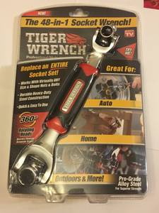 Tiger Wrench 48 Tools In 1 Socket Wrench, Works with Spline Bolts