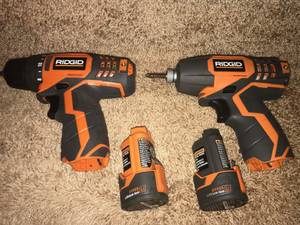 RIDGID 12v Lithium-Ion Cordless Drill/Driver Impact Driver Combo Kit (Grand