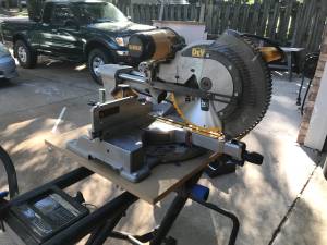 12 dewalt sliding miter saw with portable stand