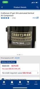 Craftsman air compressor