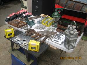 Tool bundle Drill bits, Nails, Tool box, work gloves, (Gloucester)