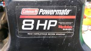 Generator - Coleman 4000w 8HP (Oak Grove)