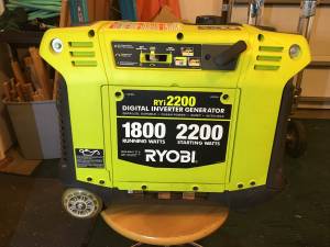 Ryobi 2200 Digital Inverter Generator 110Volt x 2 (Ramsey)