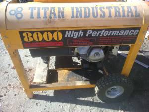 Titan 8000 watt generator (needs work) (N.Denver)