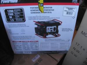 NEW IN BOX Generator 1500 Surge 1200 Contiuous