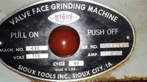 Sioux valve grinder (Forest Grove)