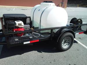 pressure washer trailer units, spray equipment, soft wash (Southeast)