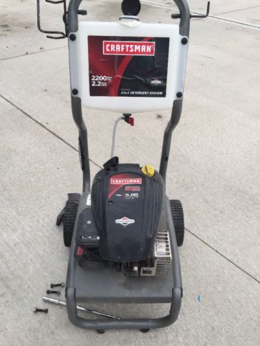 Craftsman Model 580.752040 Power Washer 2200 Max PSI 2.2GPM