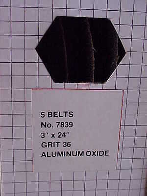 Sander Belts By Skil 5 Belts 3x24 Grit 36 Aluminum Oxide No.