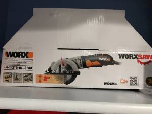 Worx 4-1/2 inch Compact Circular Saw WX429L stone wood tile cement (Bothell