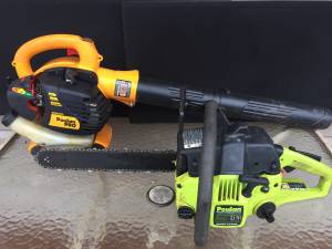 Gas blower and gas chain saw (Lagrange)