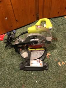 Ryobi 9 Amp 7-1/4 in. Compound Miter Saw with Laser (East Norriton)