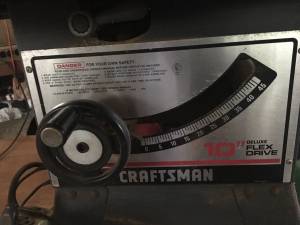 Craftsman 10 in Deluxe Flex Drive Table Saw (Eufaula)