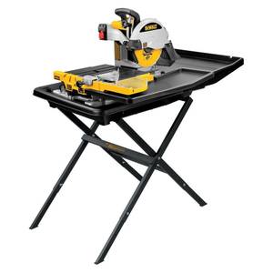 Dewalt D24000S 10 inch wet tile saw and stand (ROUND ROCK)