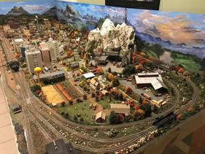 4.5 x 12 ft N scale layout (Mt Airy)
