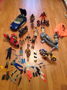 Large Lot of Action Figures and Vehicles