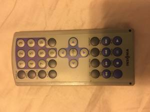 Insignia Portable DVD Player Remote (Lincoln)
