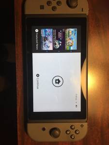 Nintendo switch+ super smash/ gold coin collectable (A week old system.