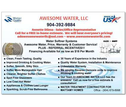 FREE IN HOME ESTIMATE - Water Softener Systems