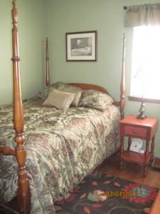 Have private bed and bath avail. now in W. Raleigh. $575. incls. all.