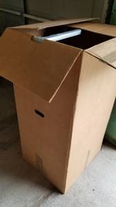 3 large moving boxes (wardrobe style) (pending pickup) (Sterling Heights)