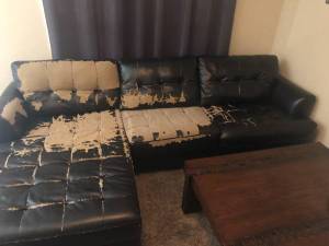 Leather Sectional