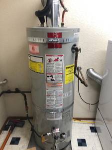 Rheem 50 gallon direct vent natural gas water heater (Woodinville)