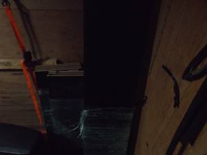 Black bookcase (oak park)