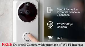 Buy Wi-Fi Internet and get FREE Doorbell Security Camera