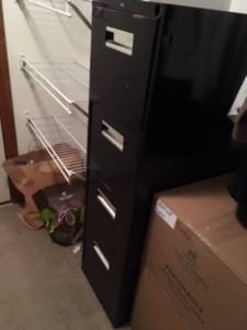 4-drawer metal file cabinet