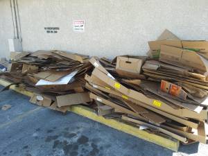 Free broken-down cardboard for anyone who wants to recycle it (LAS VEGAS)