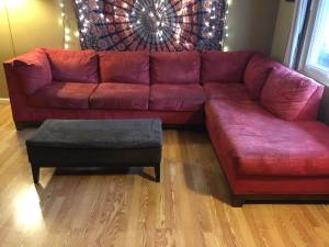 Microfiber Sectional Couch (Westervillle)