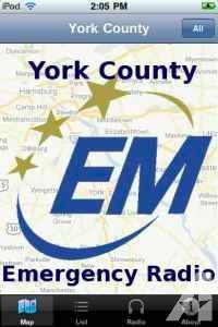 Free iPhone App - York County Emergency Radio
