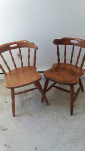 Free solid wood chairs (Plainville Massachusetts)