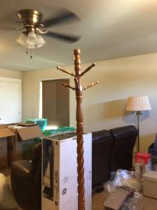 Wooden coat rack - FREE (717 77th dr se)