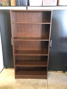 Nice Tall Walnut colored Bookcase